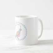 Bergkwartel vogelsoort dier logo koffiemok (Voorkant rechts)