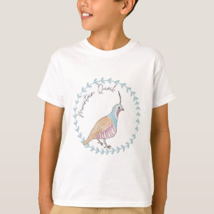 Bergkwartel vogelsoort dier logo t-shirt