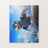 Berglancering Raaf Met Skibril In Winter T Legpuzzel (Verticaal)