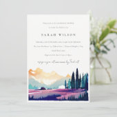 Bergland Land Fields Vrijgezellenfeest landschap Kaart (Staand voorkant)