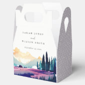 Bergland - Lila velden - Landschap Weduwschap Bedankdoosjes (Geopend)