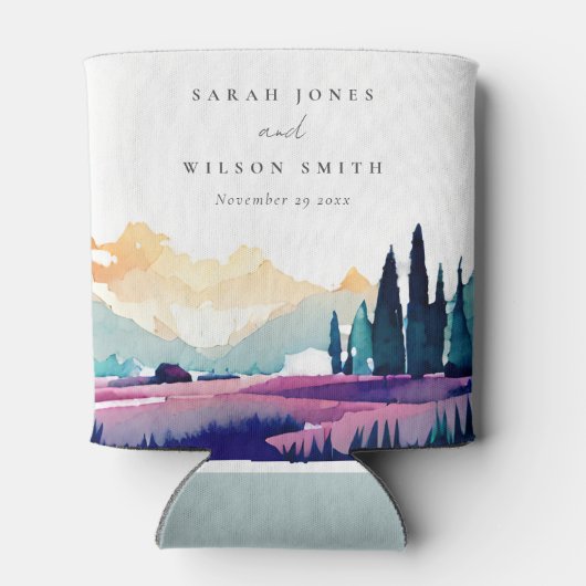 Bergland - Lila velden - Landschap Weduwschap Blikjeskoeler (Achterkant)