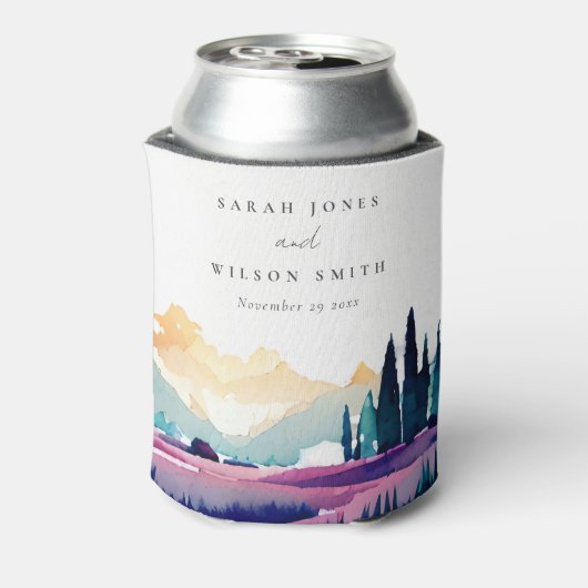 Bergland - Lila velden - Landschap Weduwschap Blikjeskoeler (Blikje Achterkant)