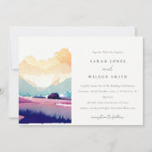 Bergland - Lila velden - Landschap Weduwschap Kaart (Voorkant)