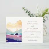 Bergland - Lila velden - Landschap Weduwschap Kaart (Staand voorkant)