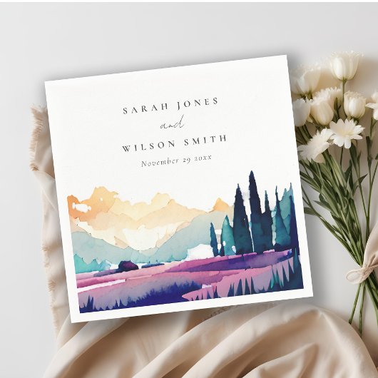 Bergland - Lila velden - Landschap Weduwschap Servet