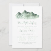 Bergland Nacht voor repetitie diner Kaart (Voorkant)