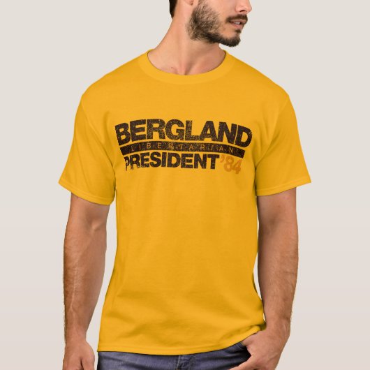 Bergland voor Shirten van Presidenten T-shirt (Voorkant)