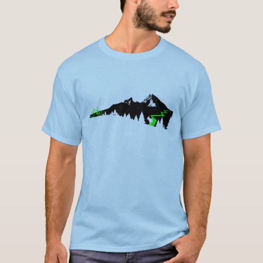Berglandschaft Cycling T-Shirt (Voorkant)