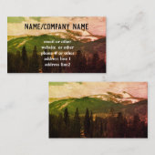 Berglandschap aangepaste dubbelzijdig visitekaartje (Voorkant / Achterkant)