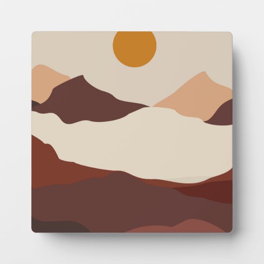 Berglandschap Achtergrond Fotoplaat (Voorkant)