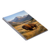 Berglandschap Amerikaanse Bizon Notitieboek (Rechterzijde)