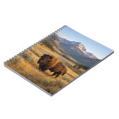 Berglandschap Amerikaanse Bizon Notitieboek (Linkerzijde)