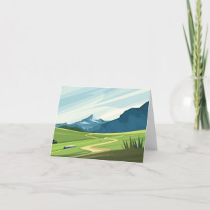 Berglandschap Bedankkaart