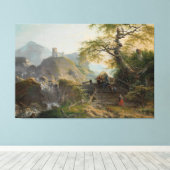 Berglandschap bij Düsseldorf, Gerard van Canvas Afdruk (Insitu (Houten vloer))