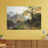 Berglandschap bij Düsseldorf, Gerard van Canvas Afdruk (Insitu (Woonkamer))