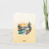 Berglandschap Bijbelvers Herfst Notitiekaartje (Achterkant)