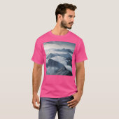 Berglandschap boven wolken Natuur muurkunst A T-shirt (Voorkant volledig)