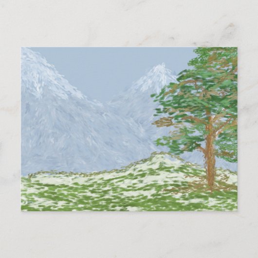Berglandschap Briefkaart (Voorkant)