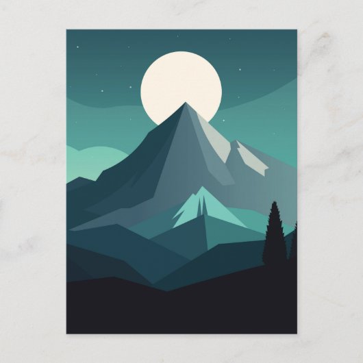 Berglandschap Briefkaart (Voorkant)