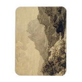 Berglandschap, c.1780 (grijs en bruin wasgoed) magneet (Verticaal)