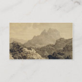 Berglandschap, c.1780 (grijs en bruin wasgoed) visitekaartje (Achterkant)