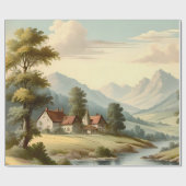 Berglandschap Cadeaupapier (Vlak)