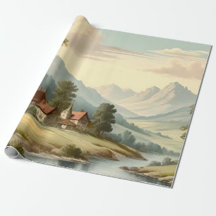 Berglandschap Cadeaupapier
