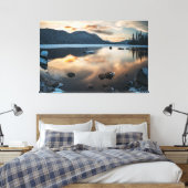 Berglandschap Canvas Afdruk (Insitu (Slaapkamer))