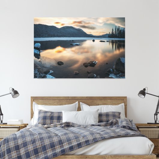 Berglandschap Canvas Afdruk (Insitu (Slaapkamer))