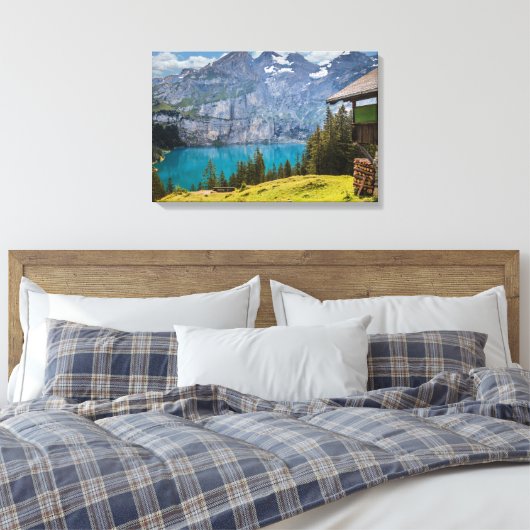Berglandschap Canvas Afdruk (Insitu (Slaapkamer))