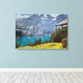 Berglandschap Canvas Afdruk (Insitu (Houten vloer))