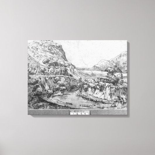 Berglandschap Canvas Afdruk (Voorkant)