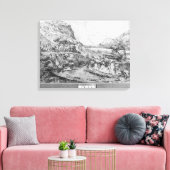 Berglandschap Canvas Afdruk (Insitu (Woonkamer))