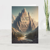 Berglandschap DE HEER IS MIJN ROTSPSALM 18:2 Kaart (Voorkant)