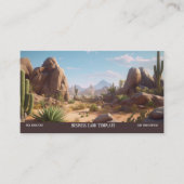 Berglandschap Desert Visitekaartje (Voorkant)