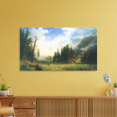Berglandschap door Albert Bierstadt Canvas Afdruk (Insitu (Woonkamer))