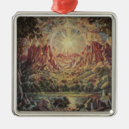 Berglandschap (door Konstantin Bogaevsky) Metalen Ornament