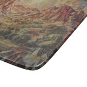 Berglandschap (door Konstantin Bogaevsky) Snijplank (Hoek)