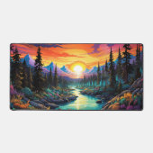 Berglandschap, Dromerig ontwerp nr. 328 Bureaumat (Voorkant)