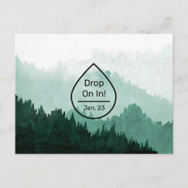 Berglandschap Essential Oil Class Invitation Briefkaart