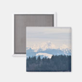 Berglandschap, groot vierkant magneet (Voorkant / Achterkant)