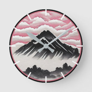 berglandschap in de Japanse kunst Ronde Klok