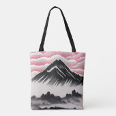  berglandschap in de Japanse kunst Tote Bag (Achterkant)