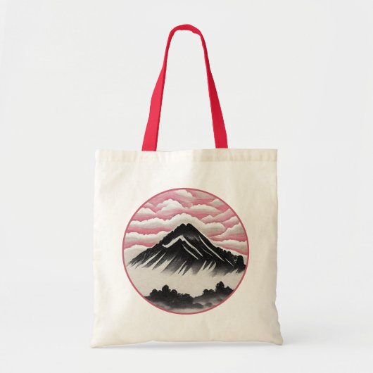  berglandschap in de Japanse kunst Tote Bag (Voorkant)