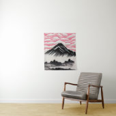 berglandschap in de Japanse kunst Wandkleed (In situ)