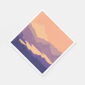 Berglandschap in de ochtend servet (Hoek)