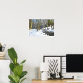 Berglandschap in de winter poster (Thuiskantoor)
