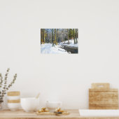 Berglandschap in de winter poster (Keuken)