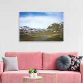 Berglandschap in Noorwegen canvas print (Insitu (Woonkamer))
